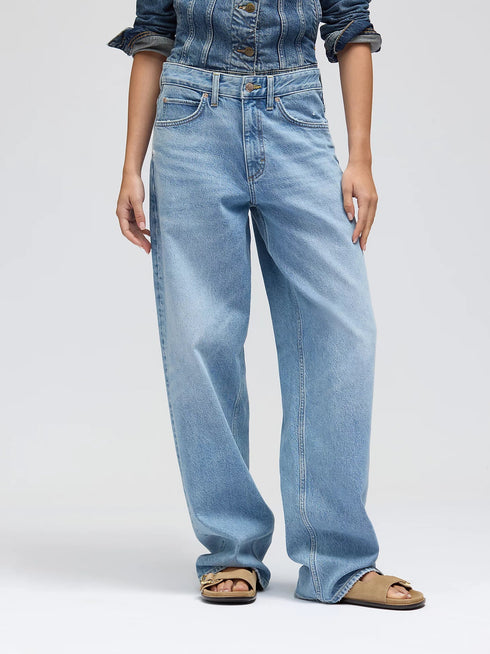 Lee Women's Rider Loose Jeans In Blue Koi